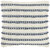 18" Navy Cotton Blend Throw Pillow