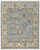 10' X 14' Blue Ivory and Yellow Wool Floral Hand Knotted Area Rug With Fringe