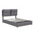 Gray Tufted Upholstered Queen Bed Frame