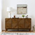 61" Brown Wood Accent Cabinet