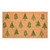 17" X 29" Brown And Green Christmas Trees Outdoor Coir Door Mat