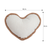 HeartShaped Brown Off Plush Polyester Pillow Cover
