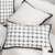 Rectanngular Nordic Monochrome Pattern Pillowcase