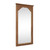 Brown Wood Arch Freestanding Ornate Framed Accent Mirror