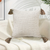 Pillow Textu Throw Cover, Luxurious Rib Knit Ribbed Cotton Throw Pillow