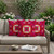 Set of Three Pink And Cream Floral Indoor Outdoor Throw Pillow