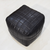 Geometric Handmade Goat Leather Square Pouf (Recycled Cotton Fill) 