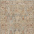 4' X 6' Ivory Blue And Orange Floral Distressed Area Rug