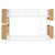 White Twin Over Twin Wood And Metal Bunk Bed With Storage