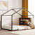 Black Metal Full House Bed