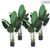 Artificial Indoor Traveler Banana Fake Decoration Tree Flower Pot Plant