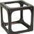 4" Black Cast Iron Cube Tabletop Sculpture