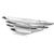 47" Contempo Shiny Silver Extra Large Long Boat Tray