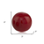 3" Red Aluminum Decorative Orb Tabletop Sculpture