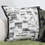 Modern Monochrome Grid Pillowcase