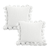 Textu Pillowcase with PomPom Trim Elegant Decorative Cushion Covers