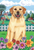 Yellow Labrador- Tomoyo Pitcher Van Gogh Garden Flag