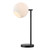 21" Black Novelty Table Lamp LED With Globe Shade