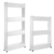 iMounTEK 3 Tiers Slim Storage Cart Mobile Rolling Shelf Unit
