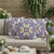Set of Three Purple And Yellow Floral Indoor Outdoor Throw Pillow
