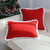 Luxe Burgundy Textu Lumbar Pillow Cover