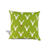 14" Green and White Reindeer Christmas Cotton Throw Pillow Cover