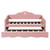 Pink Tufted Upholstered Twin Bed Frame With Trundle