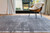 3' X 5' Gold And Blue Abstract Washable Area Rug With UV Protection