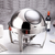 L Stainless Steel Round Soup Tureen Bowl Station Roll Top Buffet Chafing Dish Catering Chafer Food Warmer Server