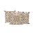 Set of Three Off White And Purple Botanical Indoor Outdoor Throw Pillow