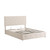 Beige Tufted Faux Leather Upholstered Queen Bed Frame