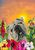 English Bull Dog - Hippie Hound Studios Tropical Summer  House and Garden Flags