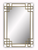 Elegant Frame with Gold Iron Overlay Wall Mirror