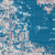 6' Blue And Ivory Medallion Distressed Runner Rug
