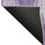 3' X 5' Plum And Ivory Ikat Washable Area Rug With UV Protection