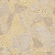 8' Beige Gold And Brown Geometric Washable Round Rug With UV Protection