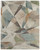 12' X 15' Ivory Blue And Green Checkered Area Rug