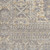 8' Gray And Beige Floral Non Skid Runner Rug With Fringe