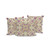 Set of Three Off White And Purple Botanical Indoor Outdoor Throw Pillow