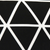 Black and White Geometric Triangles Lumbar Pillow