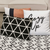 Black and White Geometric Triangles Lumbar Pillow