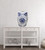 23" Blue And White Ceramic Garden Stool