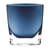 8 Mouth Blown Glass European Made Midnight Blue Pocket Shaped Vase