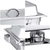 Triple Tray Stainless Steel Chafing Food Warmer Catering Dish