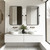 31" Black Metal Framed Bathroom Vanity Mirror