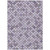 3' X 5' Lavender Gray And Ivory Geometric Washable Indoor Outdoor Area Rug