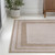 4' X 6' Beige And Cream Indoor Outdoor Area Rug