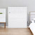 White Wood Queen Murphy Bed With USB