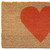 36" X 72" Brown And Orange Heart Outdoor Coir Door Mat