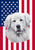 Great Pyrenees - Best of Breed American Flags House and Garden Size